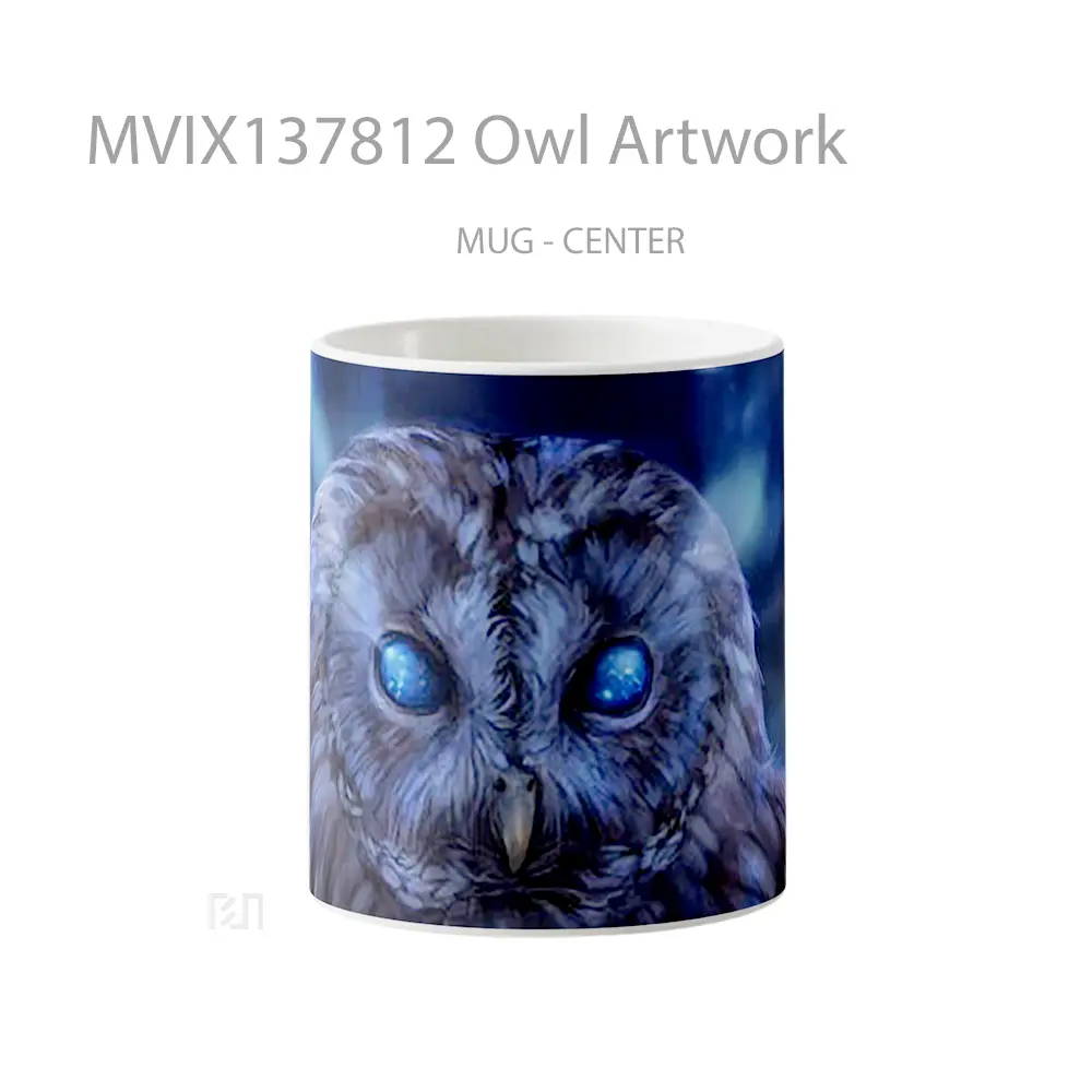 Mug Owl Artwork Gelas Hewan Lucu