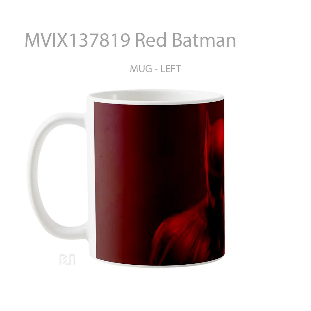 Mug Red Batman Gelas Superhero - All-side / Desain