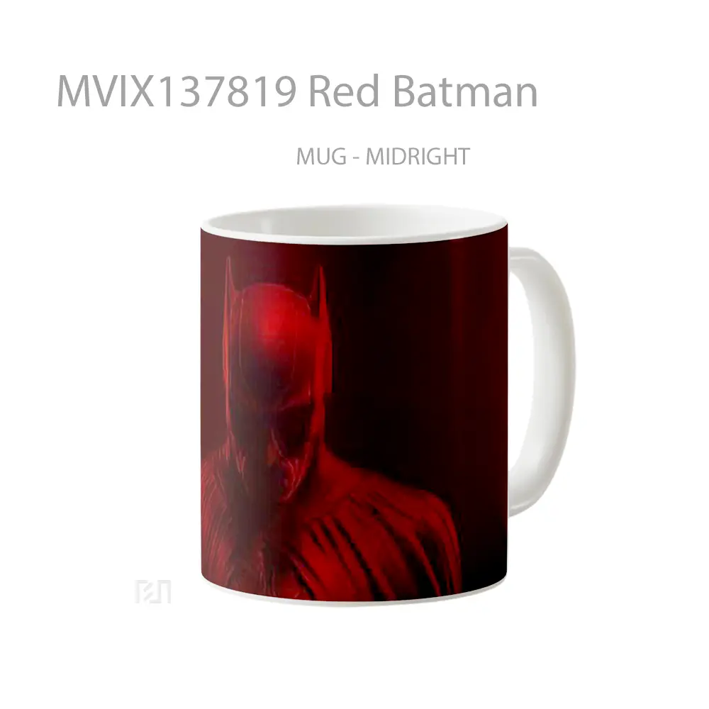 Mug Red Batman Gelas Superhero - All-side / Desain