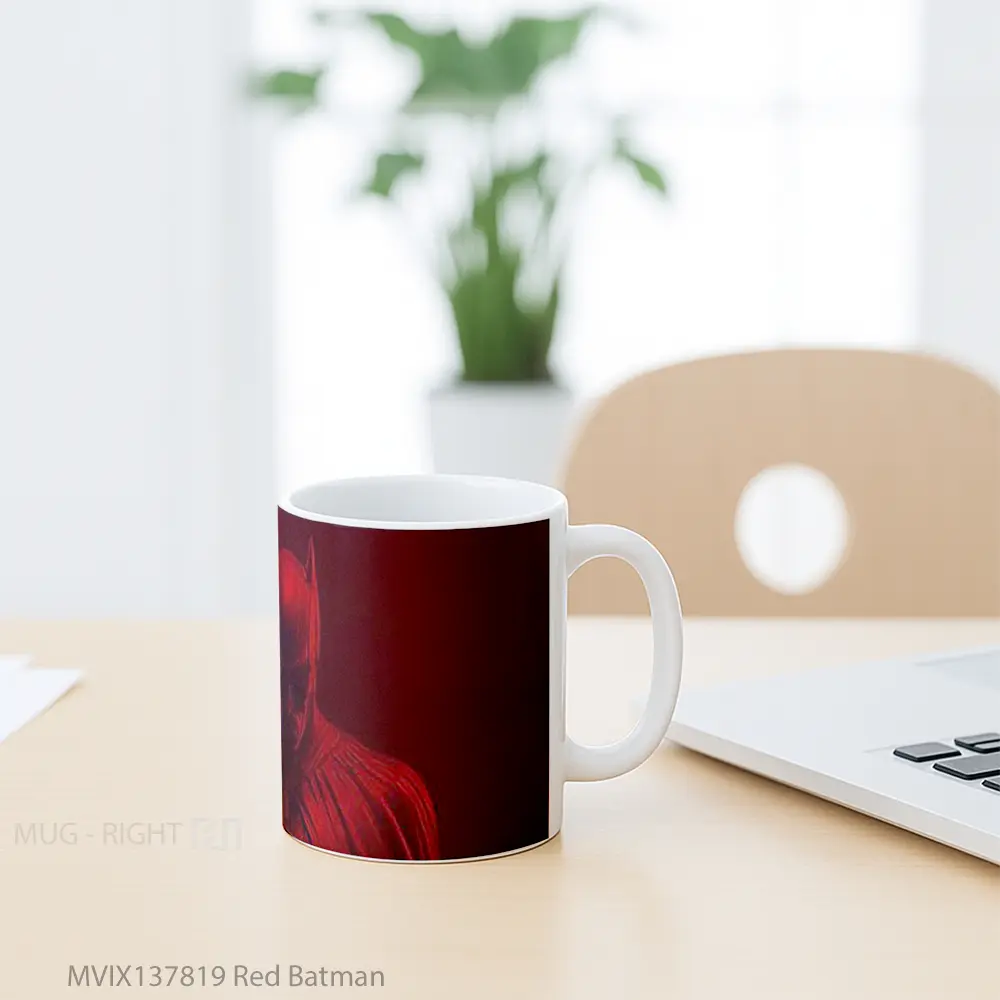Mug Red Batman Gelas Superhero - All-side / Desain
