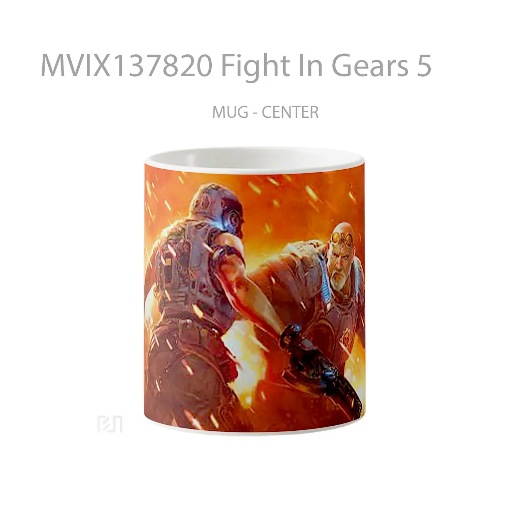 Mug Fight In Gears 5 Gelas Keramik Unik