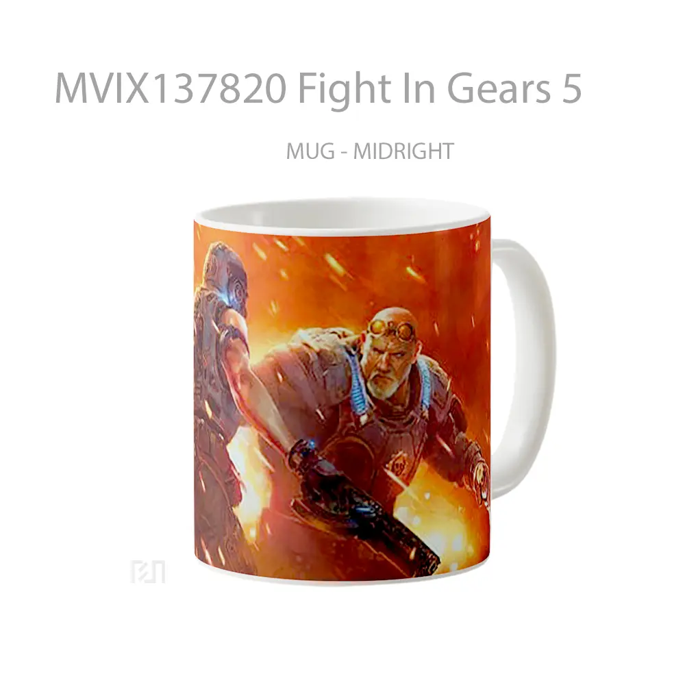 Mug Fight In Gears 5 Gelas Keramik Unik - All-side / Desain