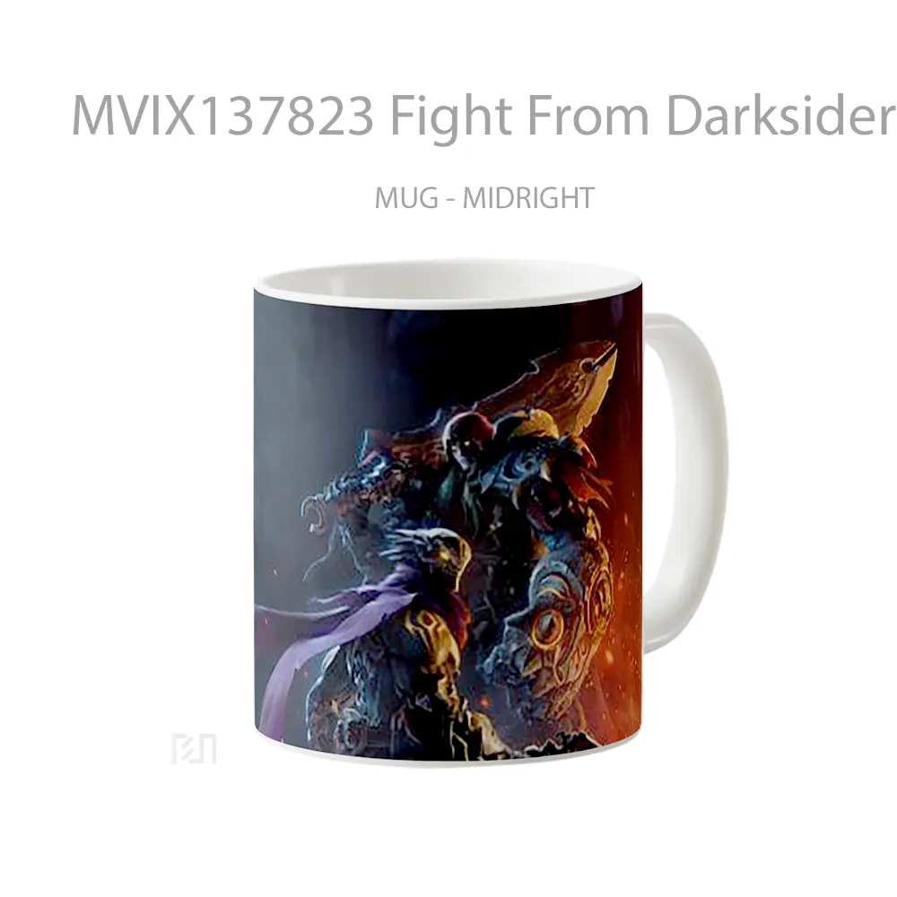 Mug Fight From Darksiders Genesis Gelas Keramik Unik - All-side / Desain
