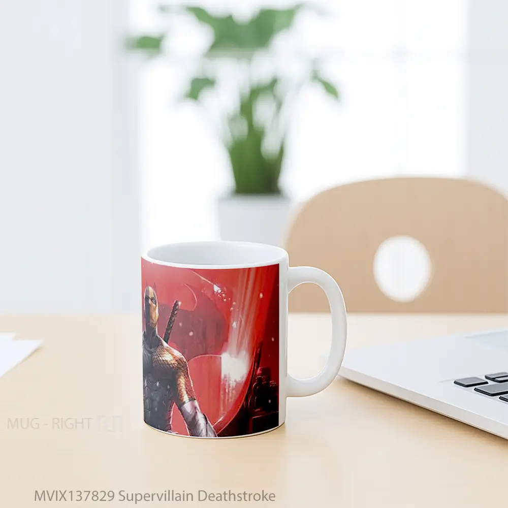 Mug Supervillain Deathstroke Gelas Keramik Unik - All-side / Desain