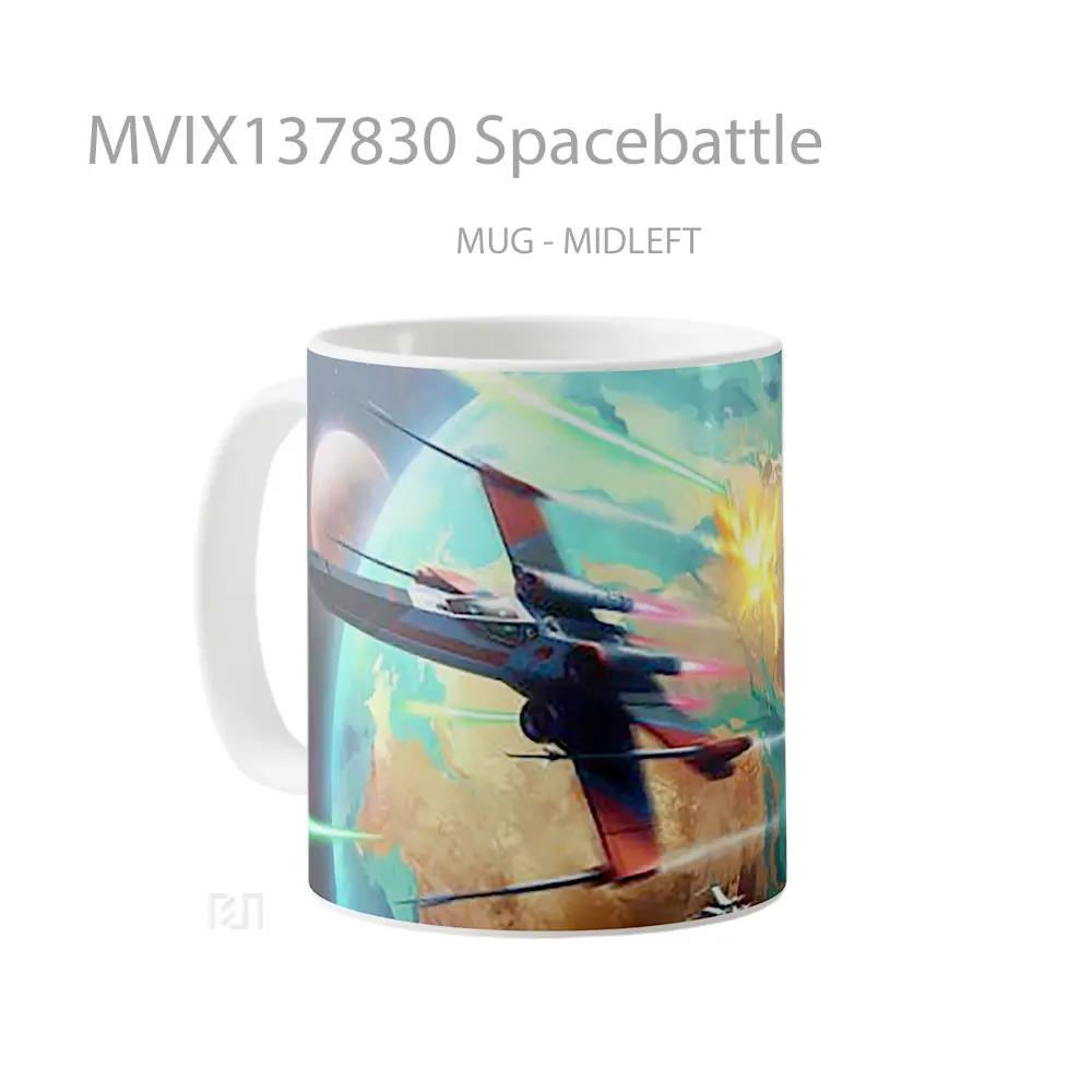 Mug Spacebattle Gelas Keramik Unik - All-side / Desain