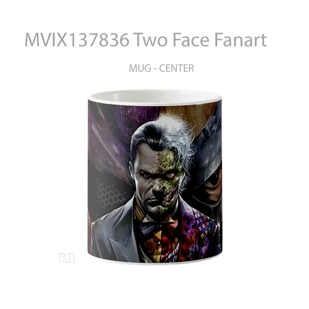 Mug Two Face Fanart Gelas Keramik Unik