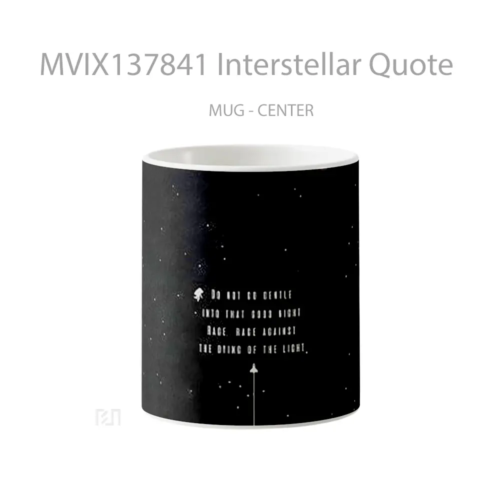 Mug Interstellar Quote Gelas Film