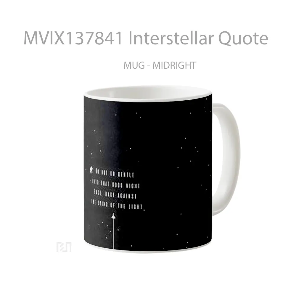 Mug Interstellar Quote Gelas Film - All-side / Desain