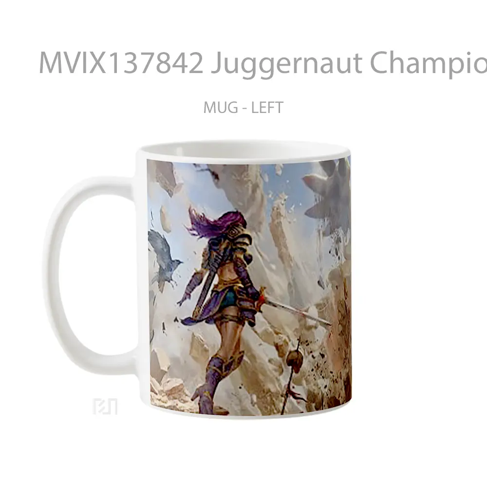 Mug Juggernaut Champions Gelas Keramik Unik - All-side / Desain