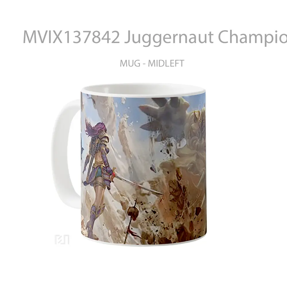 Mug Juggernaut Champions Gelas Keramik Unik - All-side / Desain