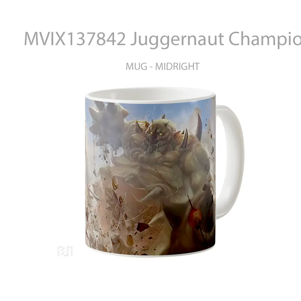 Mug Juggernaut Champions Gelas Keramik Unik - All-side / Desain