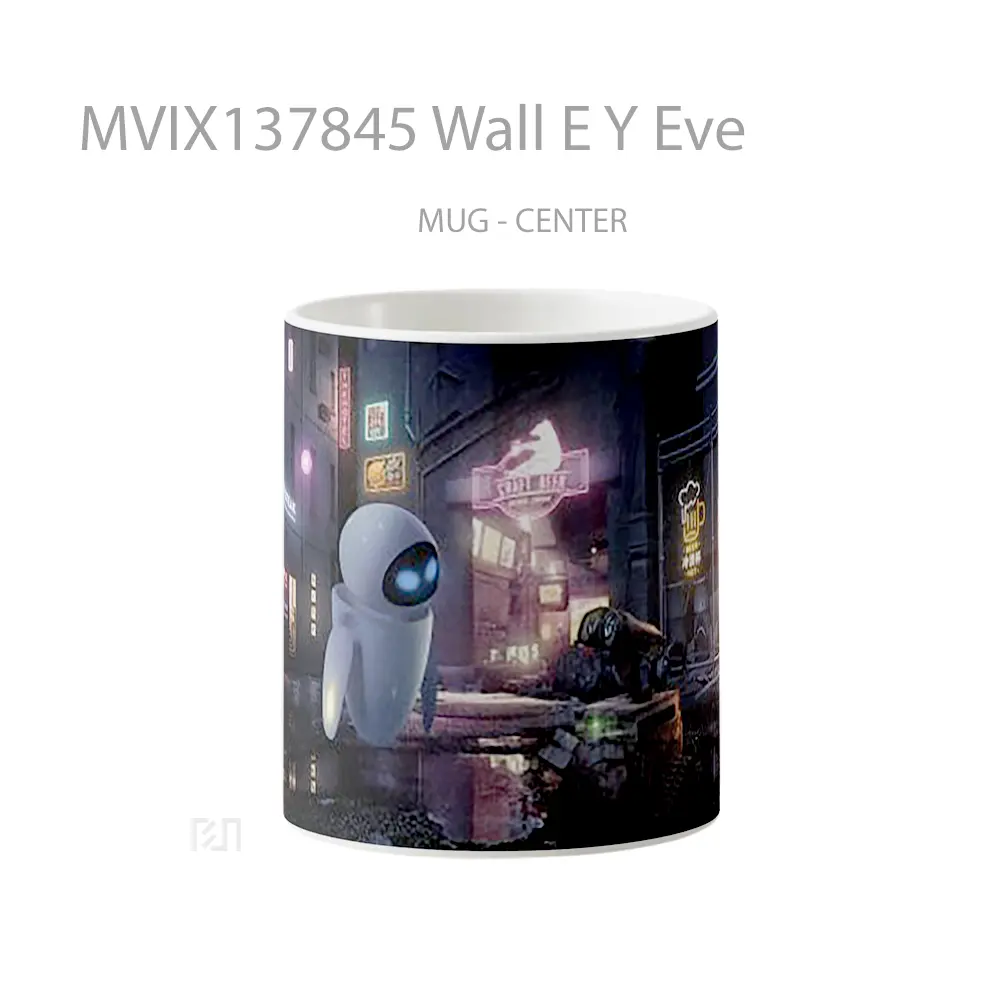 Mug Wall E Y Eve Gelas Keramik Unik