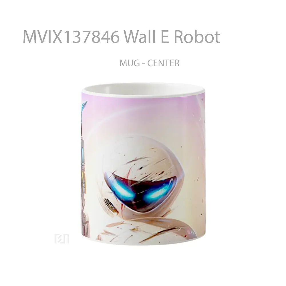 Mug Wall E Robot Gelas Keramik Unik
