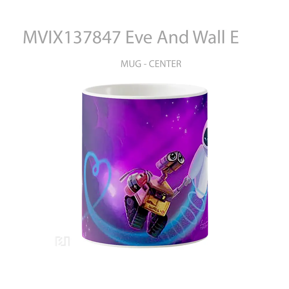Mug Eve And Wall E Gelas Keramik Unik