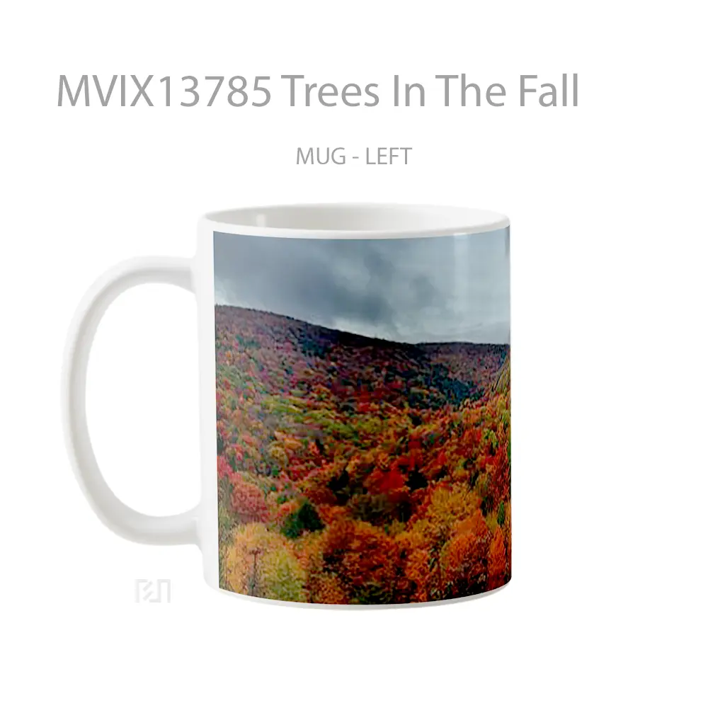 Mug Trees In The Fall Gelas Pemandangan Alam - All-side / Desain