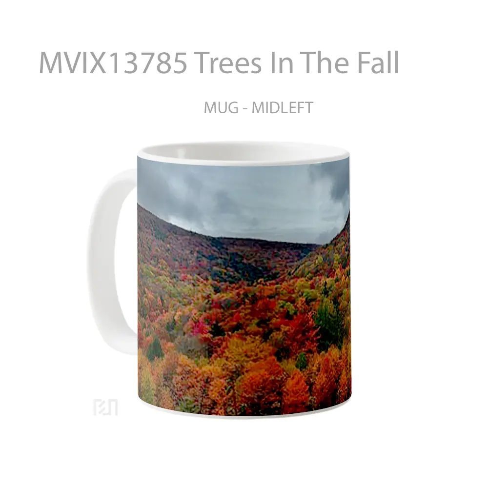 Mug Trees In The Fall Gelas Pemandangan Alam - All-side / Desain