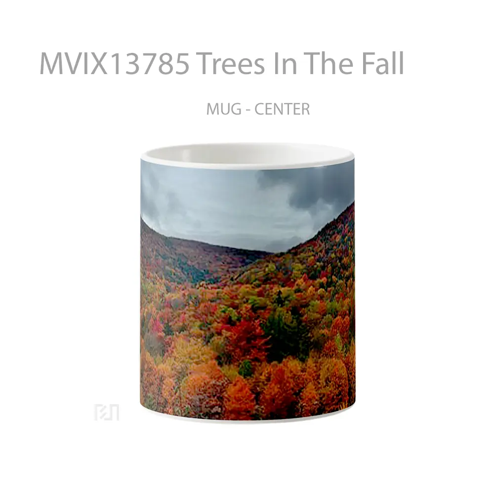 Mug Trees In The Fall Gelas Pemandangan Alam
