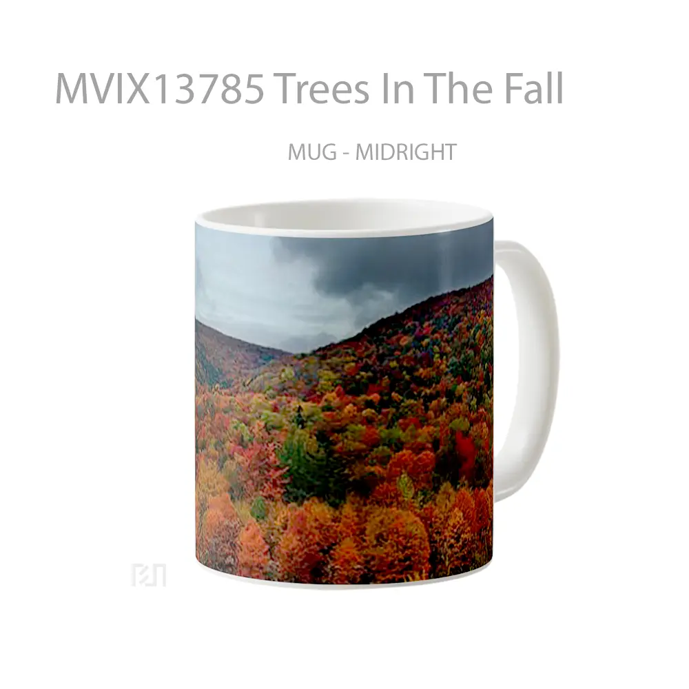 Mug Trees In The Fall Gelas Pemandangan Alam - All-side / Desain