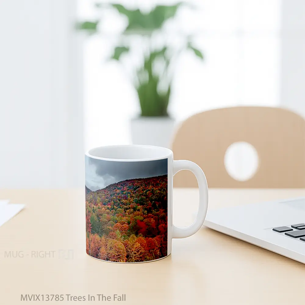 Mug Trees In The Fall Gelas Pemandangan Alam - All-side / Desain