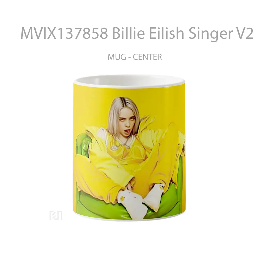 Mug Billie Eilish Singer V2 Gelas Selebriti