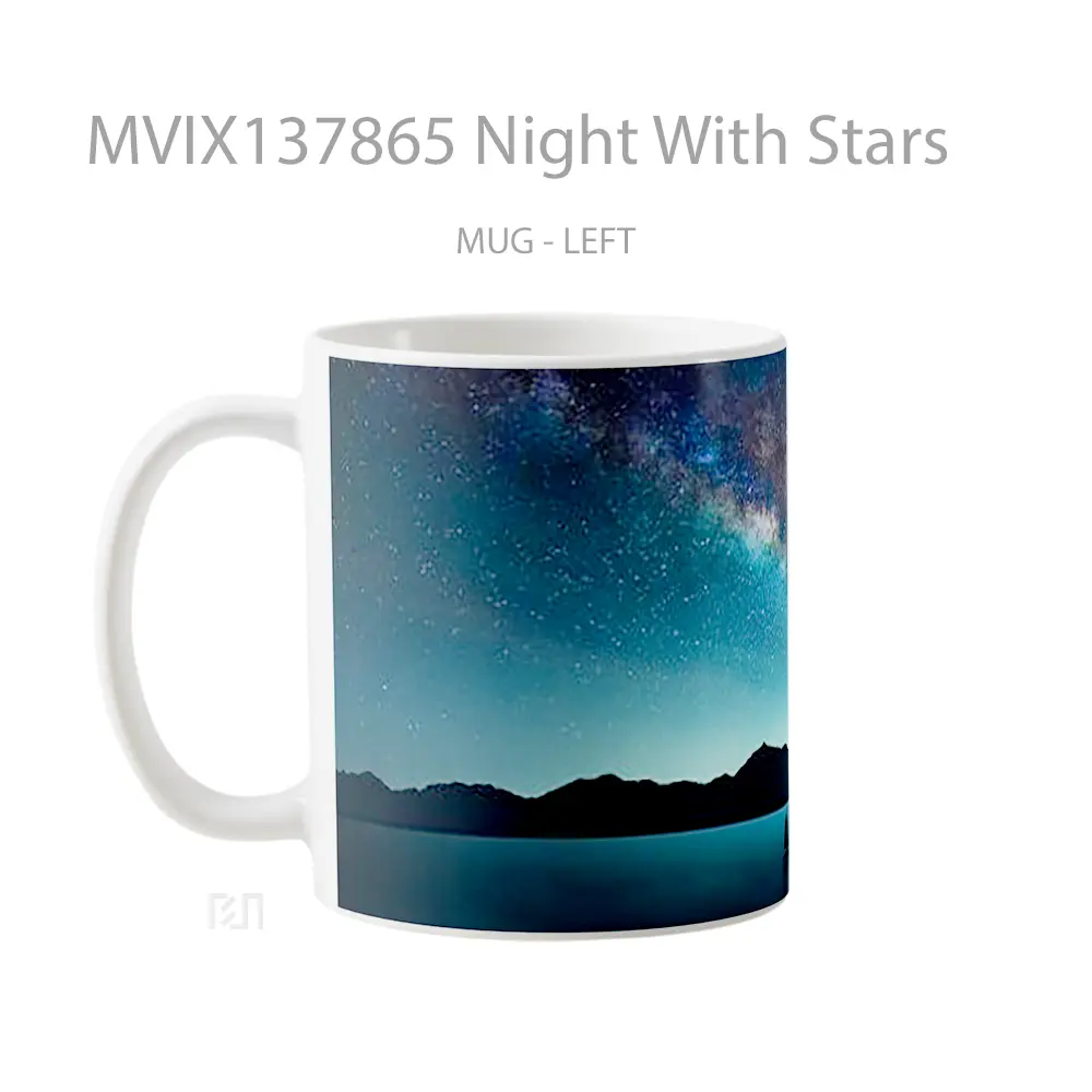 Mug Night With Stars Gelas Astronomi - All-side / Desain