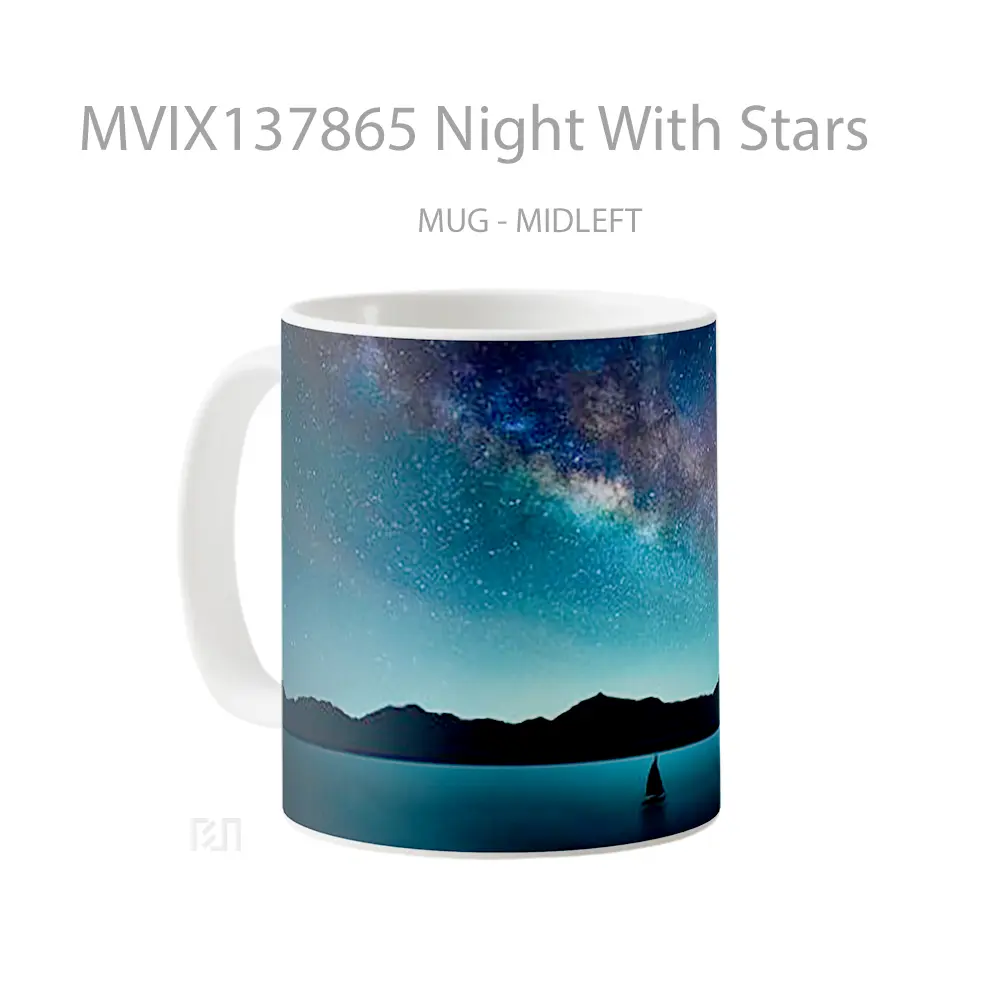 Mug Night With Stars Gelas Astronomi - All-side / Desain