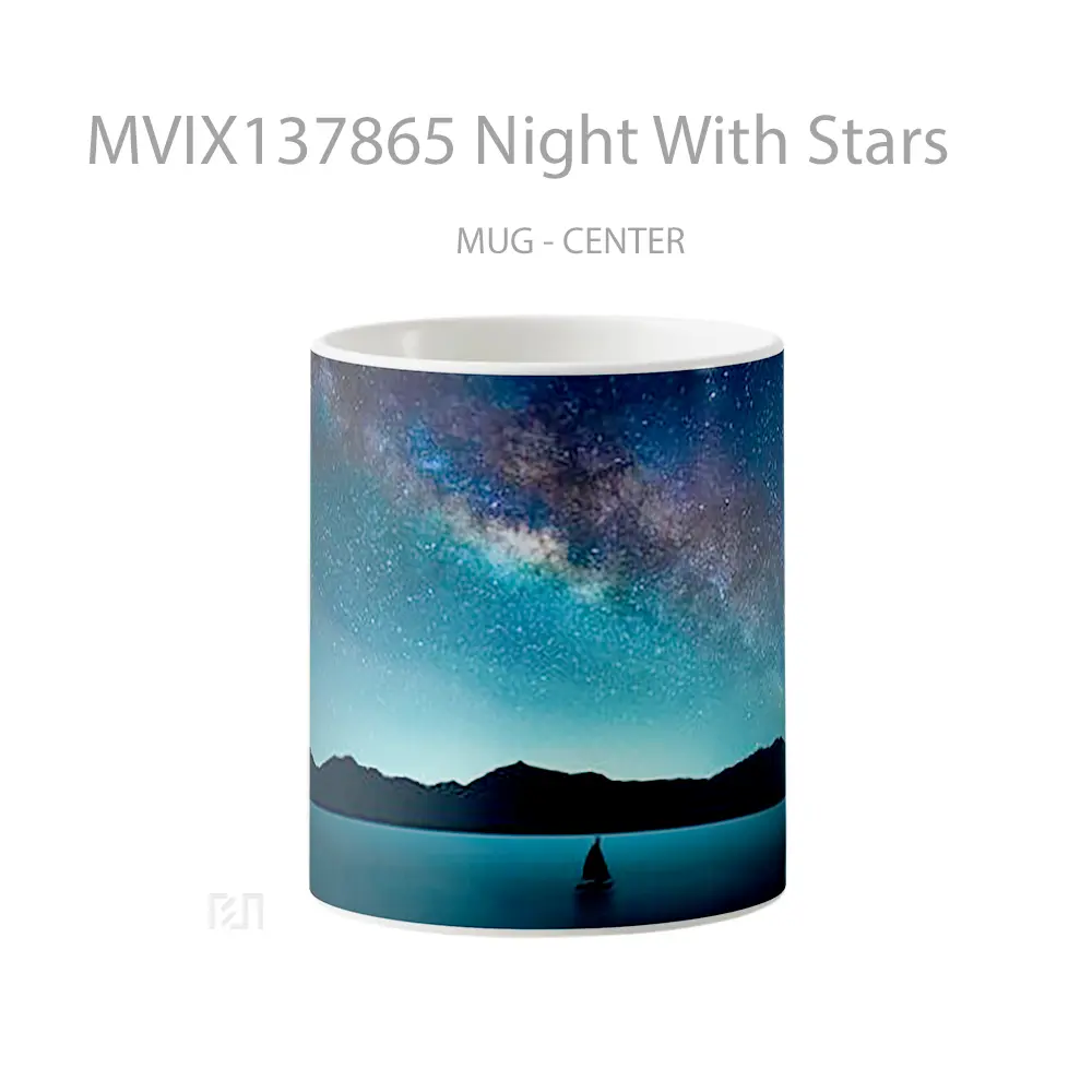 Mug Keramik Premium SNI - Mug Night With Stars Gelas Astronomi