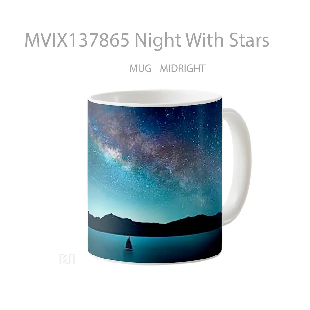 Mug Night With Stars Gelas Astronomi - All-side / Desain