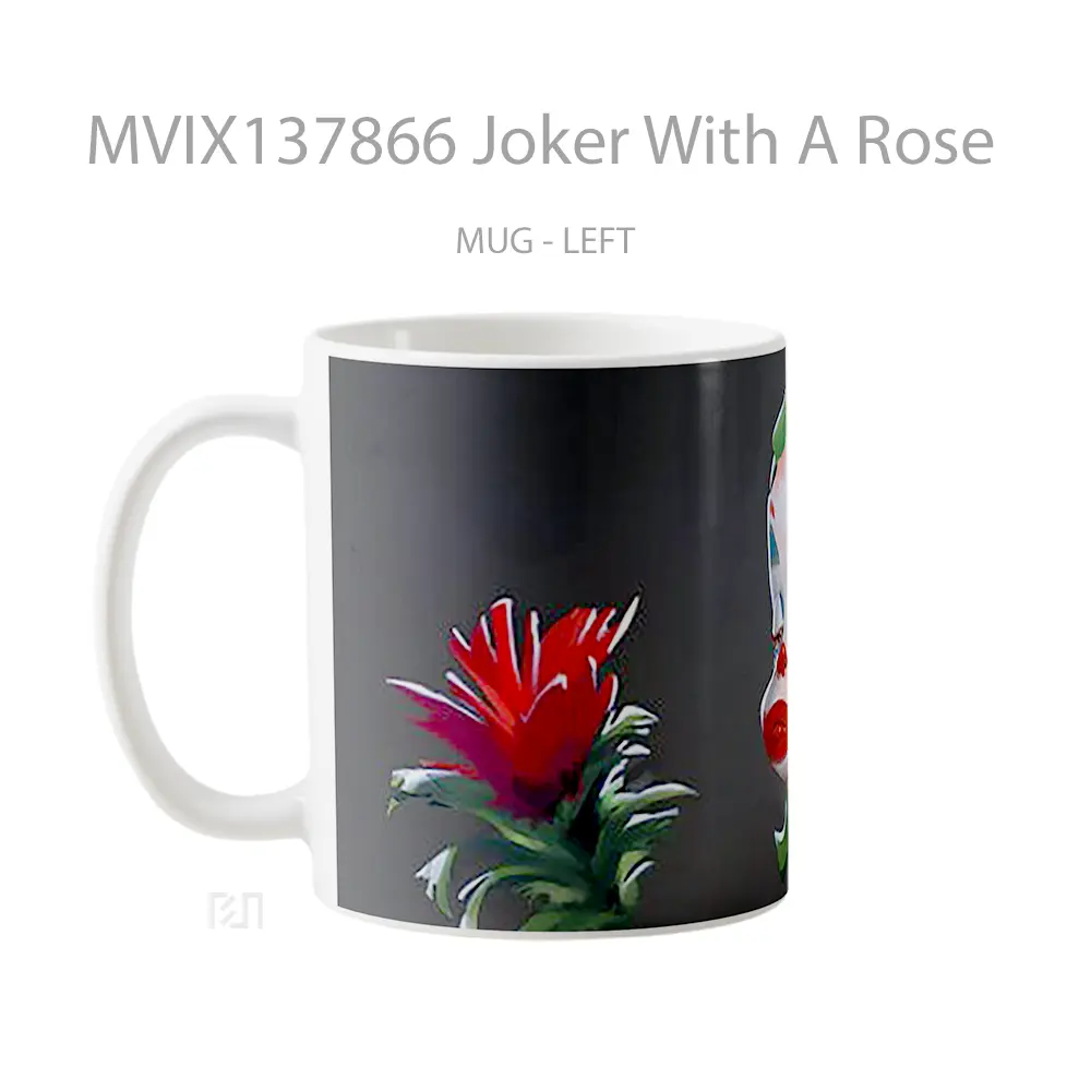 Mug Joker With A Rose Gelas Superhero - All-side / Desain
