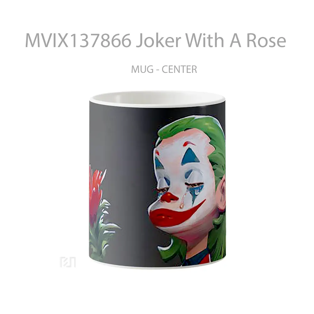 Mug Joker With A Rose Gelas Superhero
