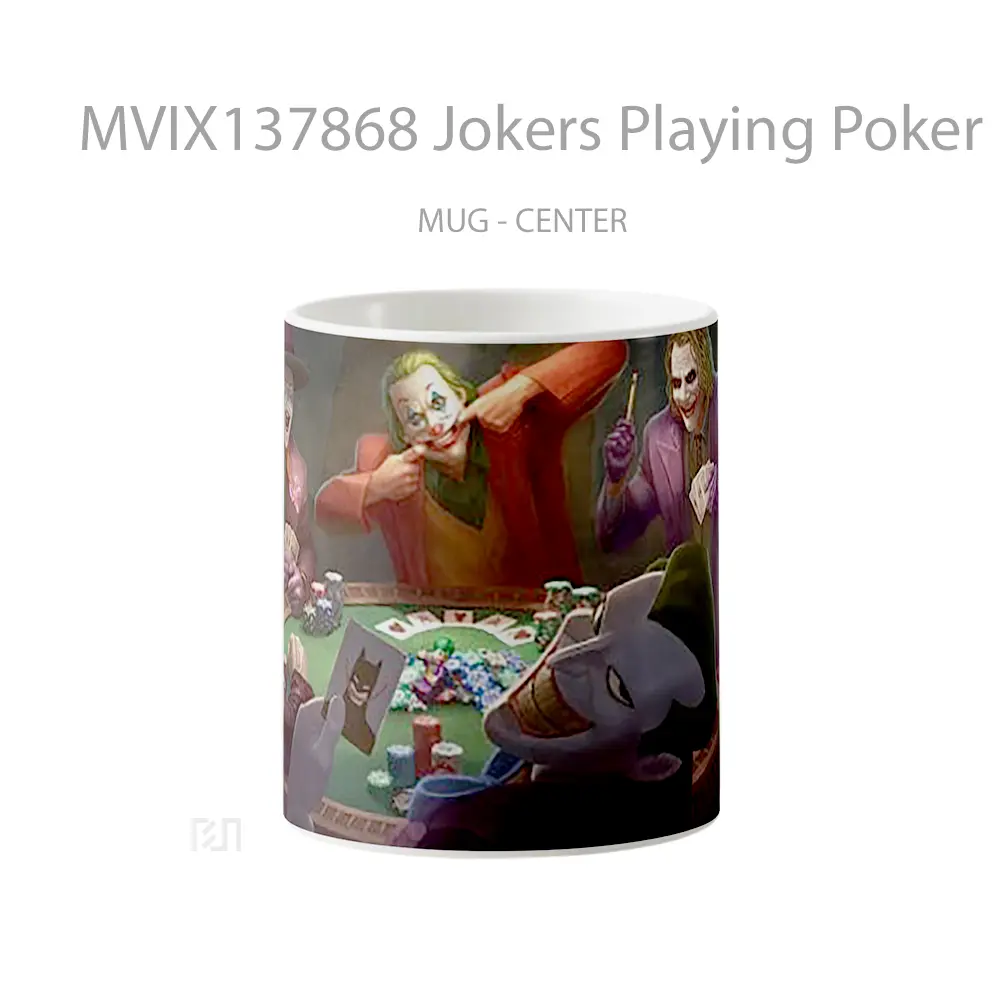 Mug Jokers Playing Poker Gelas Keramik Unik