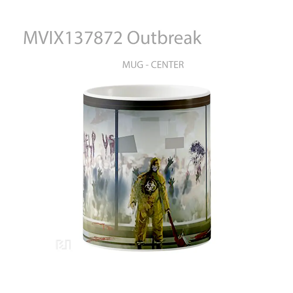 Mug Outbreak Gelas Keramik Unik