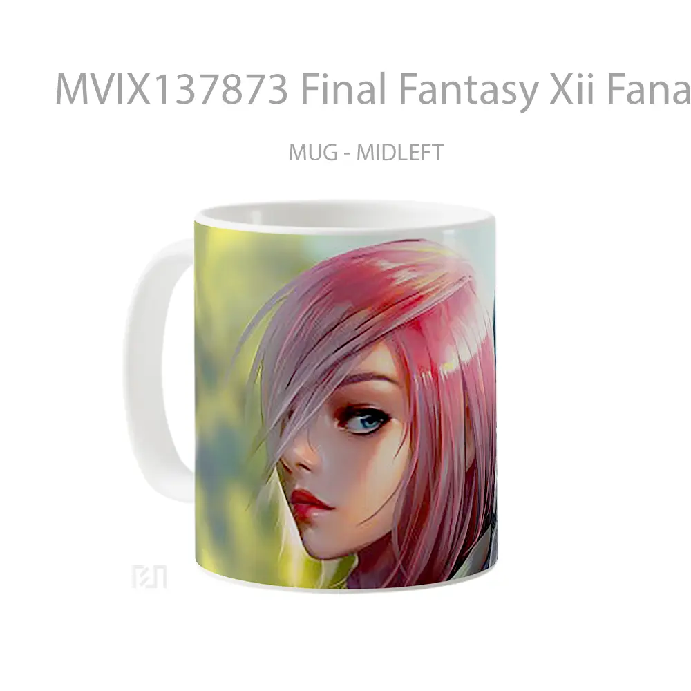 Mug Final Fantasy Xii Fanart Gelas Fantasi - All-side / Desain