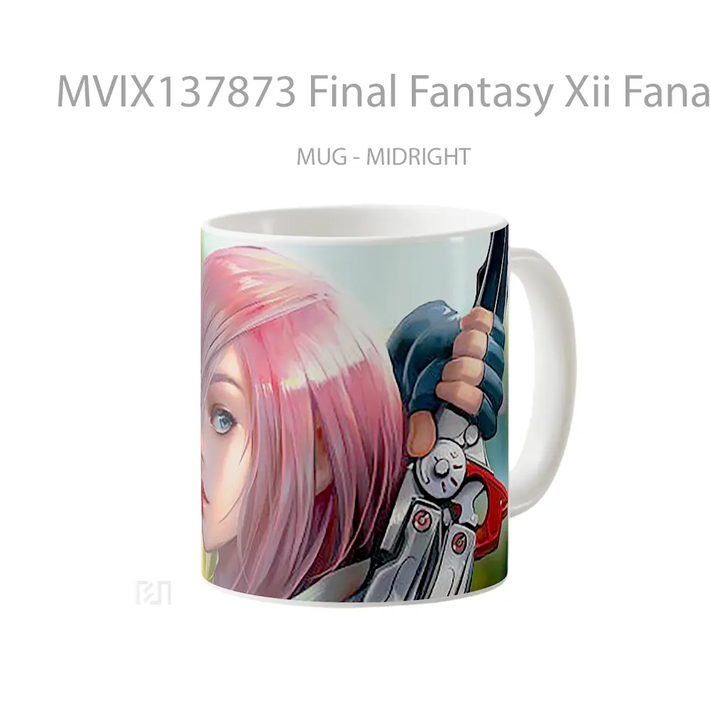 Mug Final Fantasy Xii Fanart Gelas Fantasi - All-side / Desain