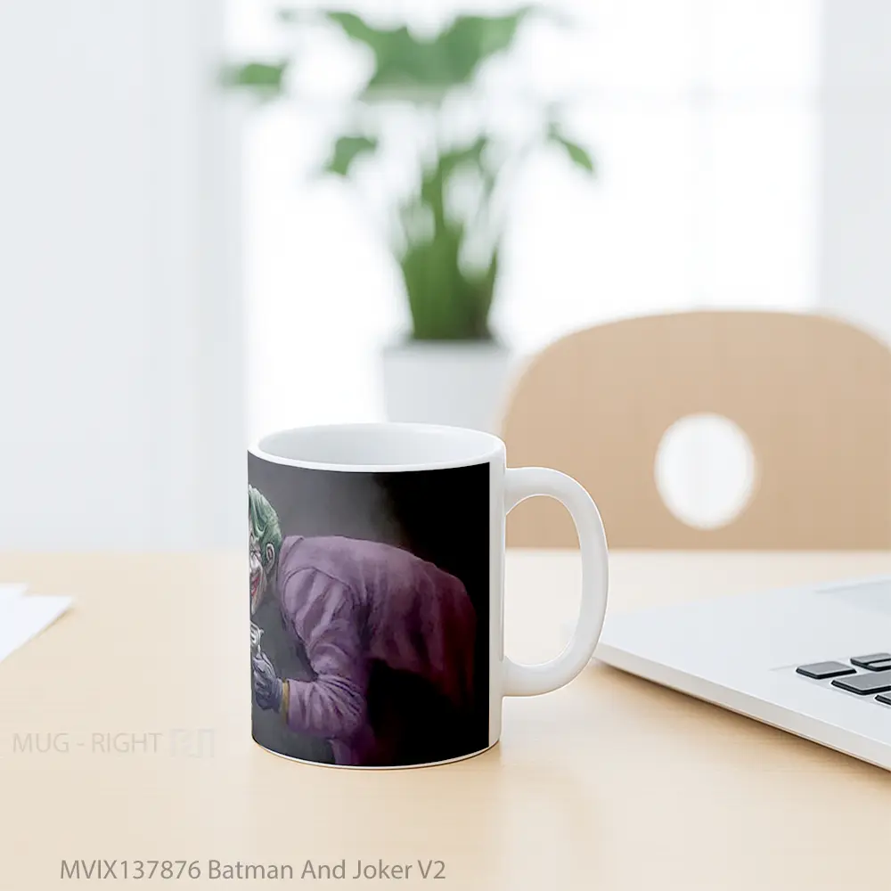 Mug Batman And Joker V2 Gelas Superhero - All-side / Desain