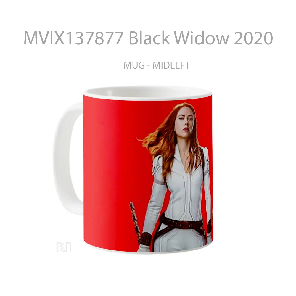 Mug Black Widow 2020 Gelas Superhero - All-side / Desain