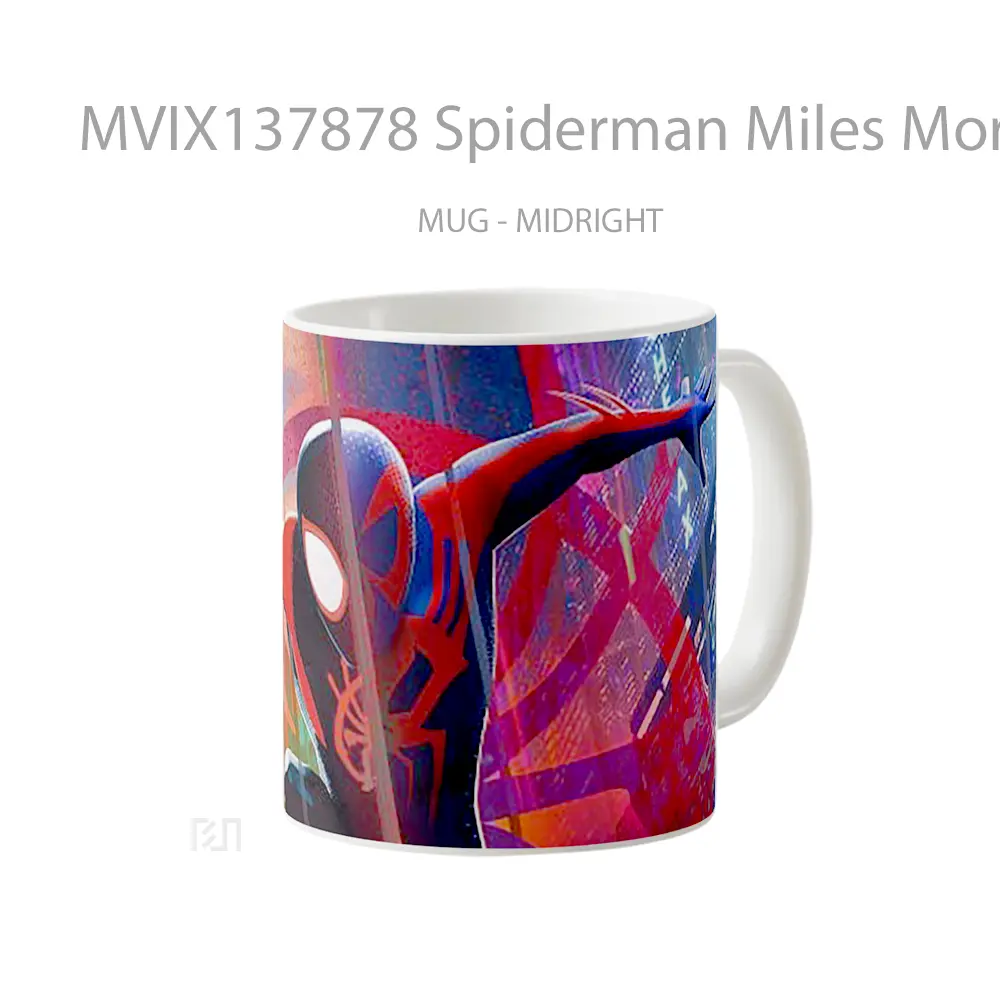 Mug Spiderman Miles Morales V1 Gelas Superhero - All-side / Desain