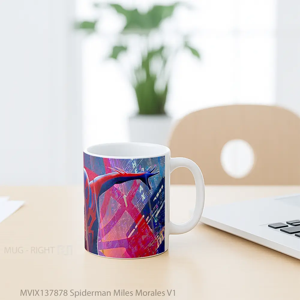 Mug Spiderman Miles Morales V1 Gelas Superhero - All-side / Desain