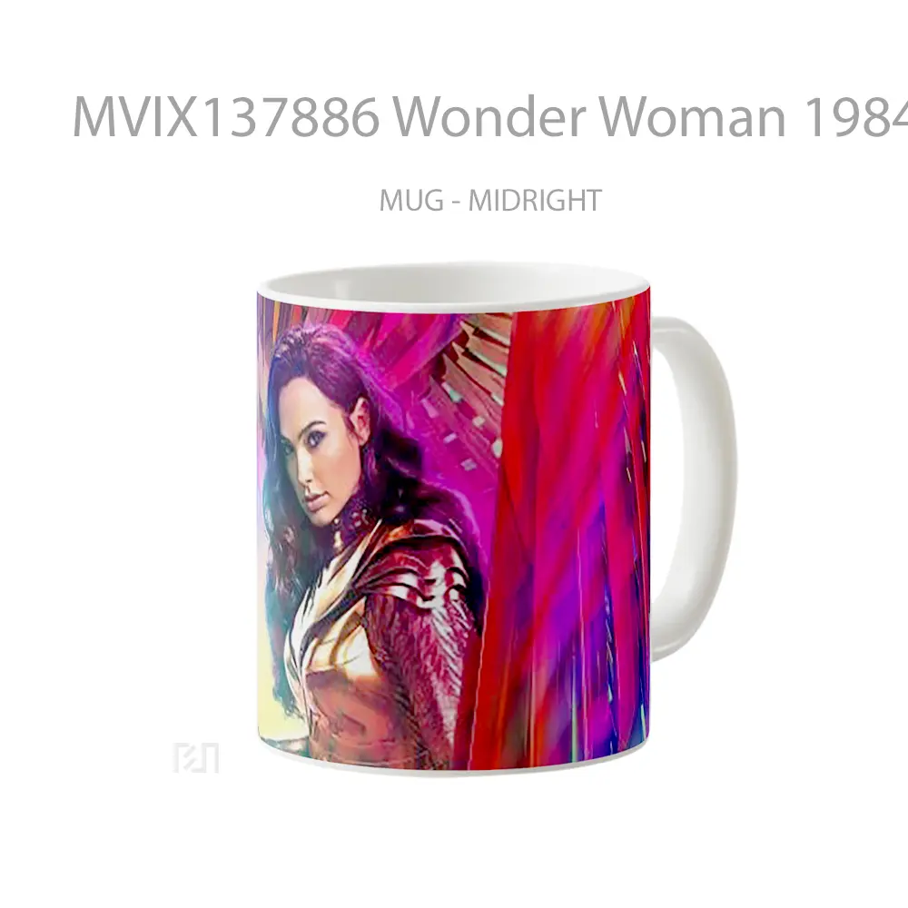 Mug Wonder Woman 1984 V1 Gelas Superhero - All-side / Desain