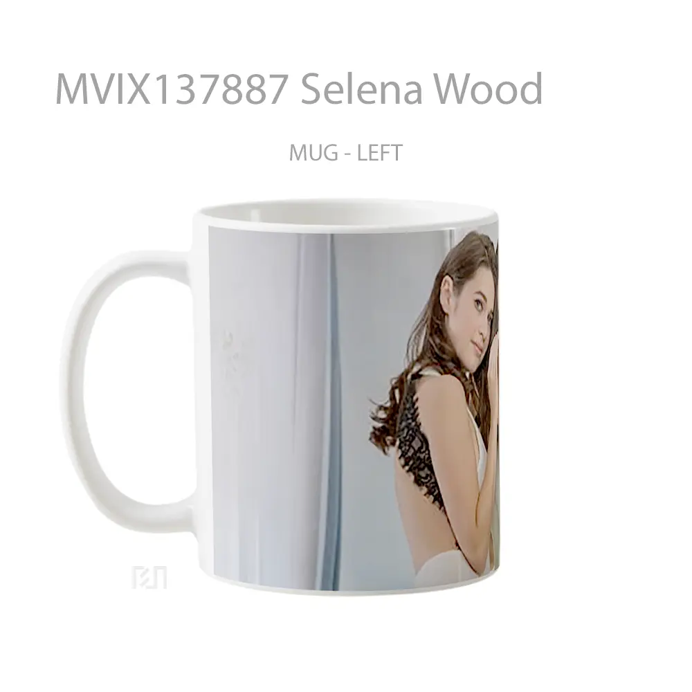 Mug Selena Wood Gelas Selebriti - All-side / Desain