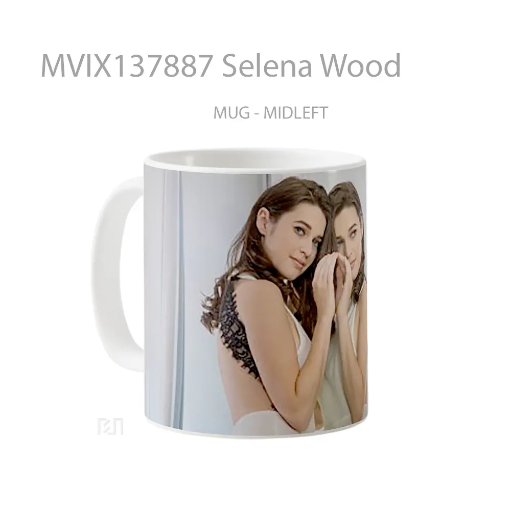 Mug Selena Wood Gelas Selebriti - All-side / Desain