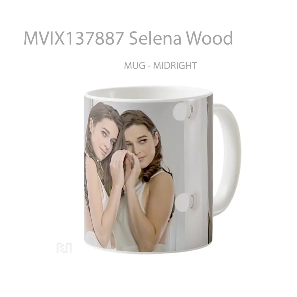 Mug Selena Wood Gelas Selebriti - All-side / Desain