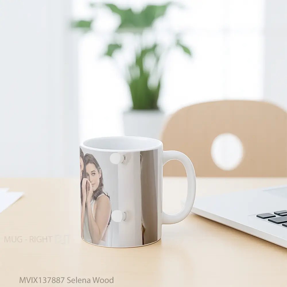 Mug Selena Wood Gelas Selebriti - All-side / Desain