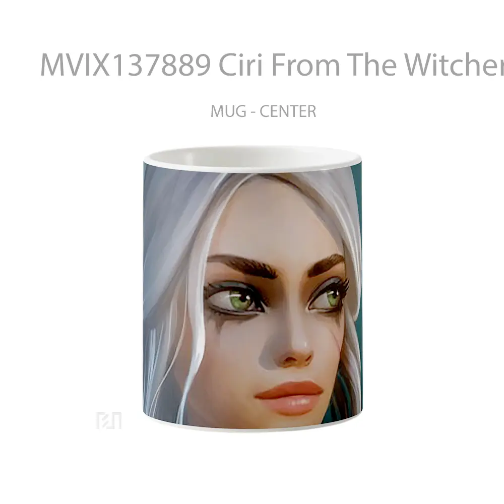 Mug Ciri From The Witcher Fanart Gelas Keramik Unik
