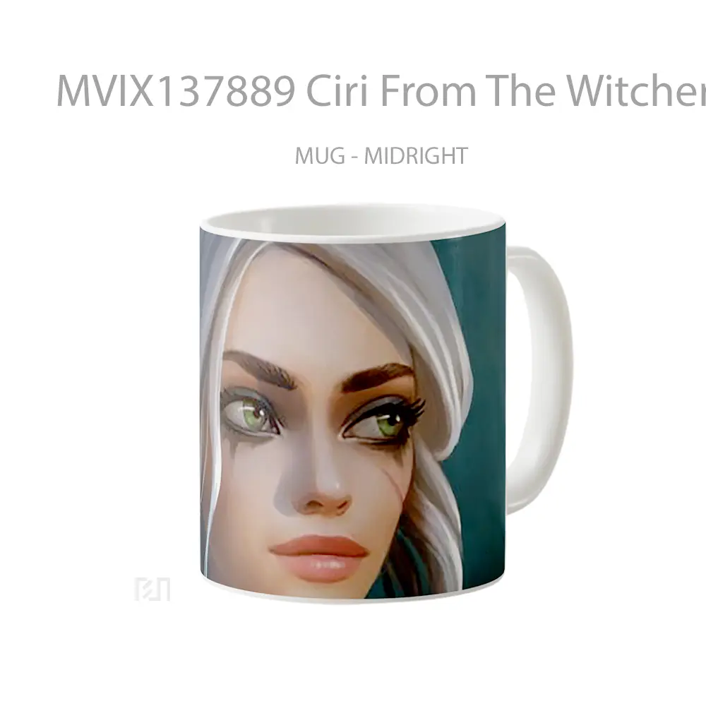 Mug Ciri From The Witcher Fanart Gelas Keramik Unik - All-side / Desain