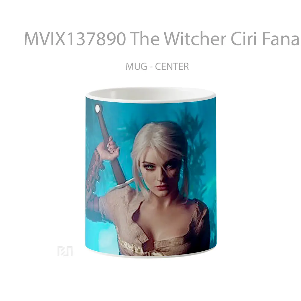 Mug The Witcher Ciri Fanart Gelas Keramik Unik