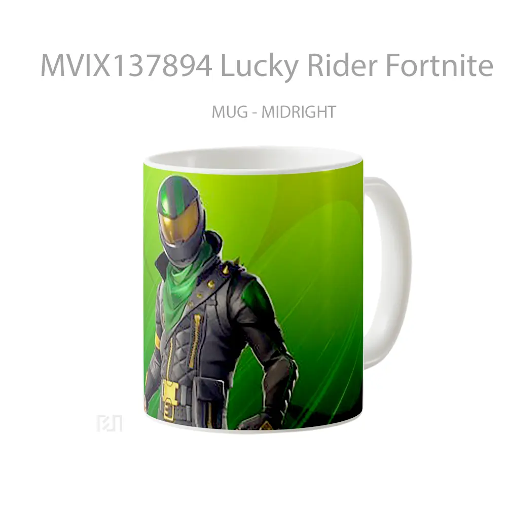 Mug Lucky Rider Fortnite Cangkir Gamer - All-side / Desain
