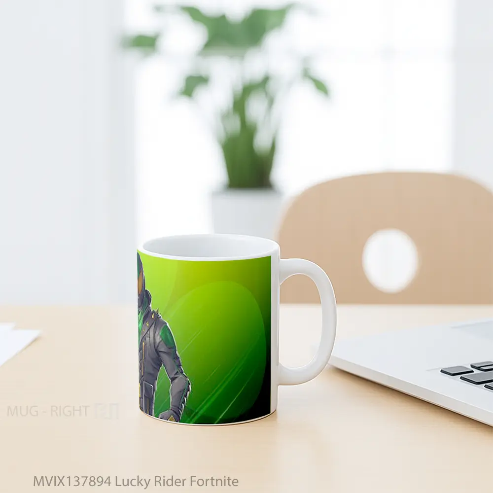 Mug Lucky Rider Fortnite Cangkir Gamer - All-side / Desain
