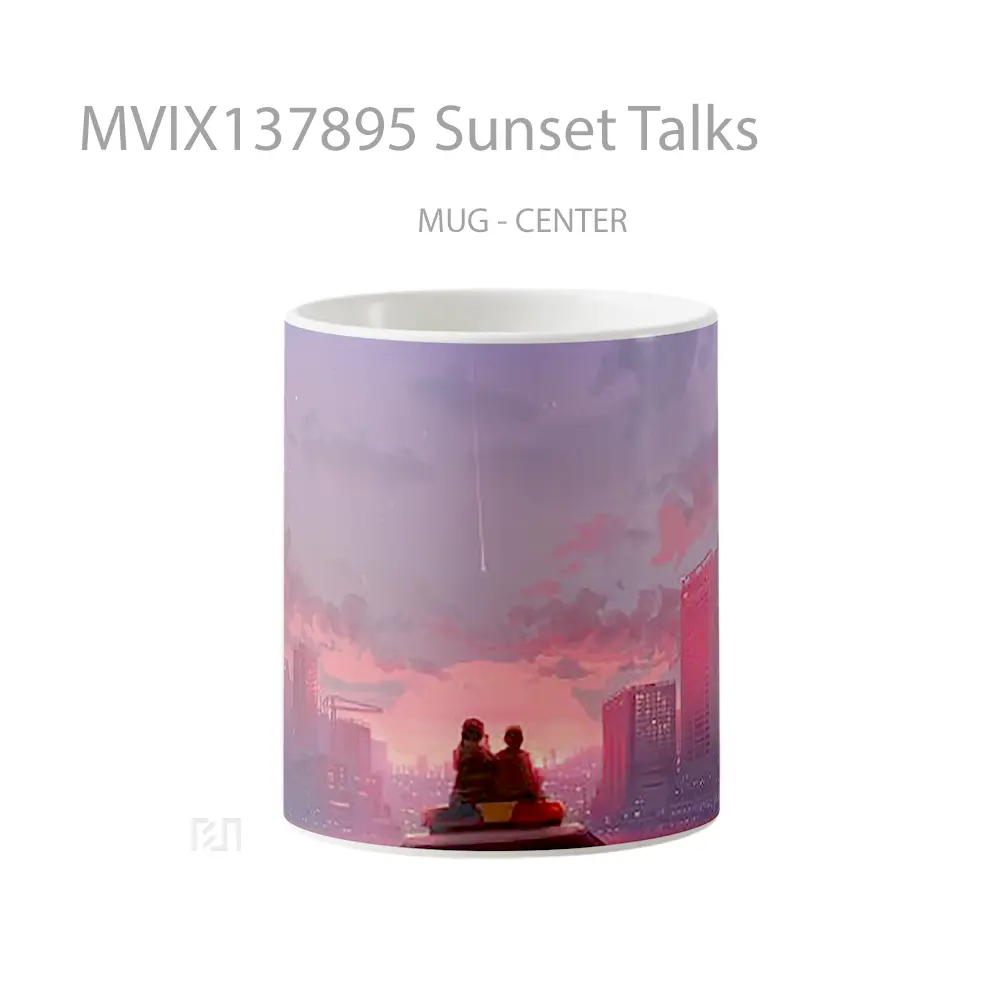 Mug Sunset Talks Gelas Pemandangan Alam