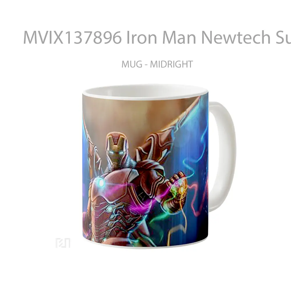 Mug Iron Man Newtech Suit Gelas Superhero - All-side / Desain